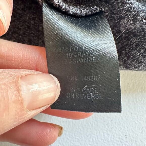 Torrid Dress Womens Size 0 Large Gray Shift V-Neck Short Sleeve Casual Knit - Picture 9 of 9